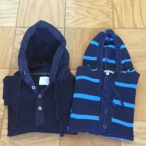 2 Boys shirts with hood